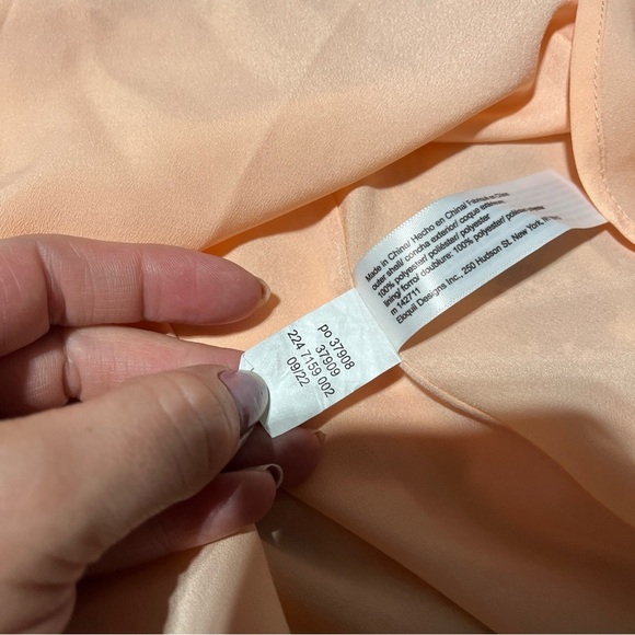 ELOQUII Size 26 Pleated Off The Shoulder Midi Dress Crinkle Chiffon Pink - Picture 8 of 12